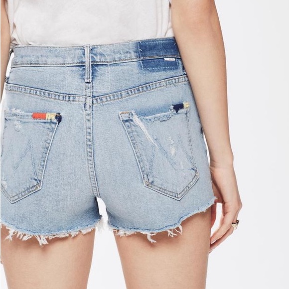 MOTHER Pants - MOTHER Light Blue Jean Shorts